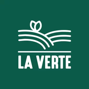 LA VERTE offers online healthy food delivery it's logo includes green background and the word LA VERTE 