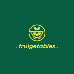 logo of fruigetables an ecommerce platform which got marketing services for ecommerce growth including green background with the word fruigetables in a yellow color 