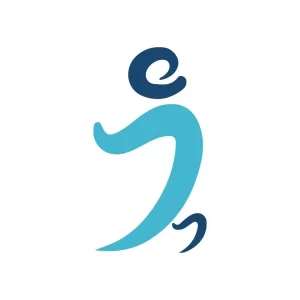 JOYOU booking application logo consists of the J letter in a light blue color with white background